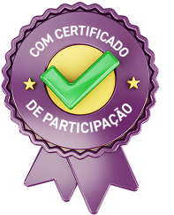 Celo com escrita "Com certificado de participação"
